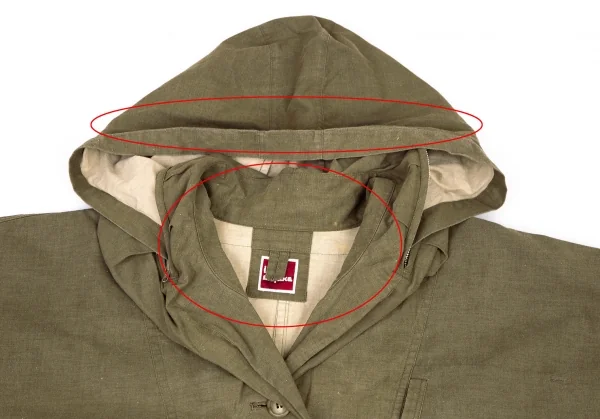 イッセイミヤケISSEY MIYAKE ミリタリーイカコート オリーブ9