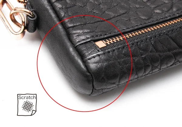 アレキサンダーワンALEXANDER WANG ストラップレザーマルチポーチ 黒 K-116626_007