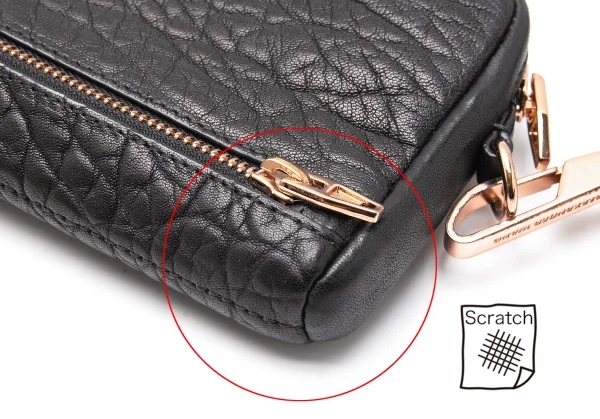 アレキサンダーワンALEXANDER WANG ストラップレザーマルチポーチ 黒 K-116626_009