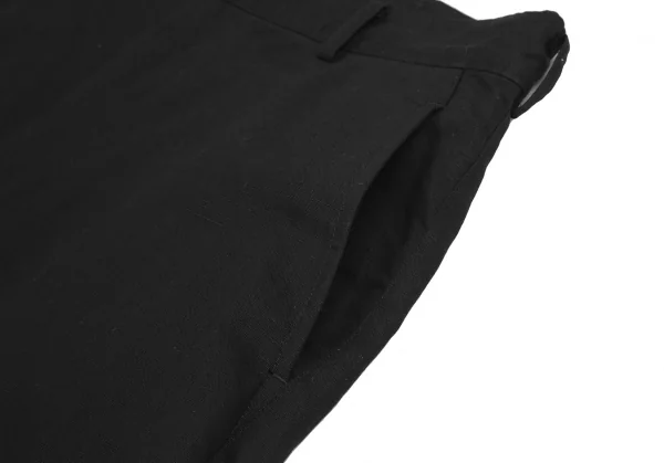 ブラックコムデギャルソンBLACK COMME des GARCONS コットンリネンサルエルパンツ 黒XS K-116650_005