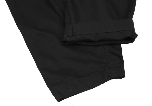 ブラックコムデギャルソンBLACK COMME des GARCONS コットンリネンサルエルパンツ 黒XS K-116650_007