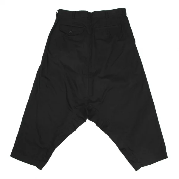 ブラックコムデギャルソンBLACK COMME des GARCONS コットンリネンサルエルパンツ 黒XS K-116650_008