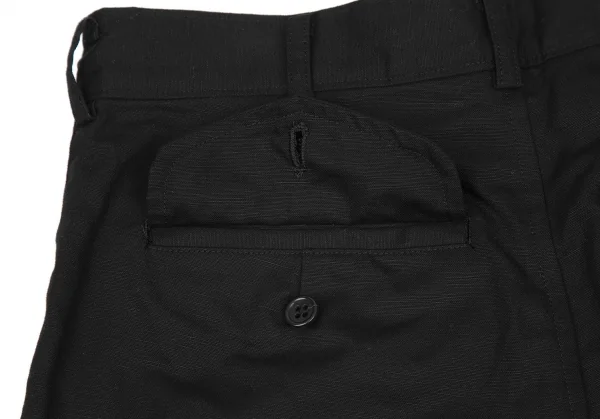 ブラックコムデギャルソンBLACK COMME des GARCONS コットンリネンサルエルパンツ 黒XS K-116650_009