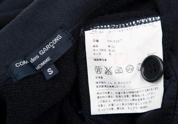 COMME des GARCONS HOMME Wool Fulling Line Sweat Cardigan K-116658_016