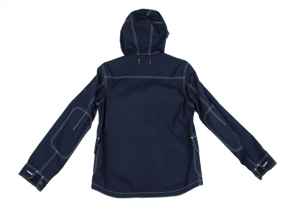 アイ ジュンヤワタナベ マン コムデギャルソンeYe JUNYA WATANABE MAN COMME des GARCONS ホワイトステッチコットンマウンテンパーカー 紺S K-116666_012