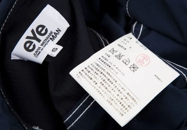 アイ ジュンヤワタナベ マン コムデギャルソンeYe JUNYA WATANABE MAN COMME des GARCONS ホワイトステッチコットンマウンテンパーカー 紺S K-116666_016