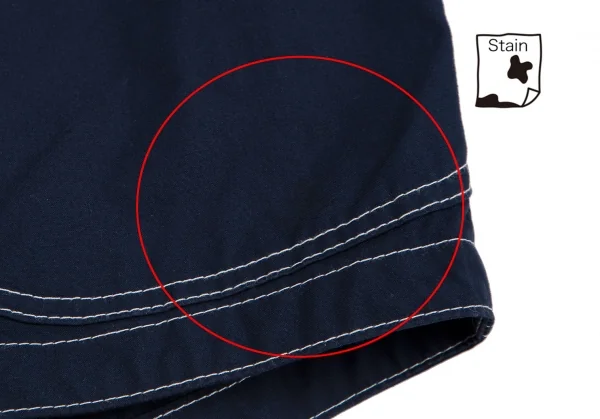 アイ ジュンヤワタナベ マン コムデギャルソンeYe JUNYA WATANABE MAN COMME des GARCONS ホワイトステッチコットンマウンテンパーカー 紺S K-116666_008