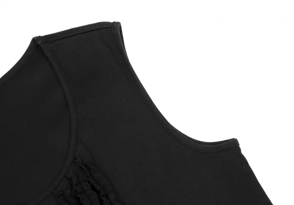 インゲボルグINGEBORG フリルテープ貼り付けタンクトップ 黒M K-116667_004