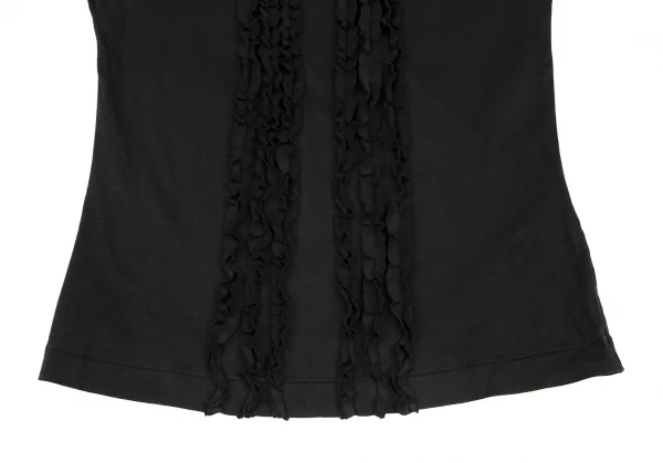 インゲボルグINGEBORG フリルテープ貼り付けタンクトップ 黒M K-116667_005