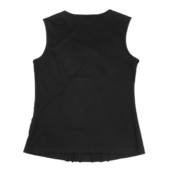 インゲボルグINGEBORG フリルテープ貼り付けタンクトップ 黒M K-116667_008