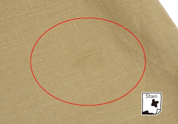 イヴサンローランYves Saint Laurent リネンコットンワンポイントロゴ刺繍半袖シャツ ベージュM K-116669_010