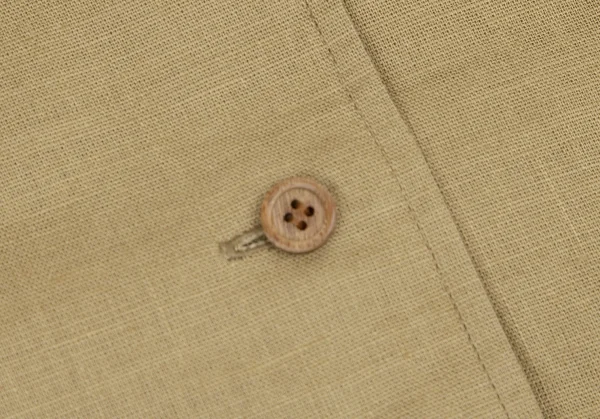 イヴサンローランYves Saint Laurent リネンコットンワンポイントロゴ刺繍半袖シャツ ベージュM K-116669_005