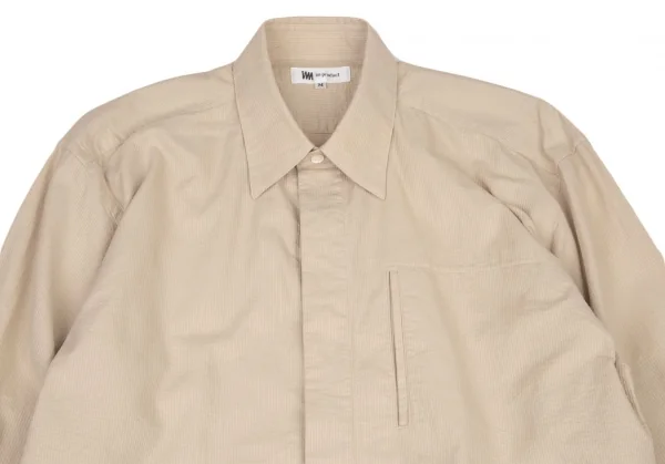 イッセイミヤケISSEY MIYAKEアイムプロダクト im product ドビーストライプシャツ ベージュM K-116686_002