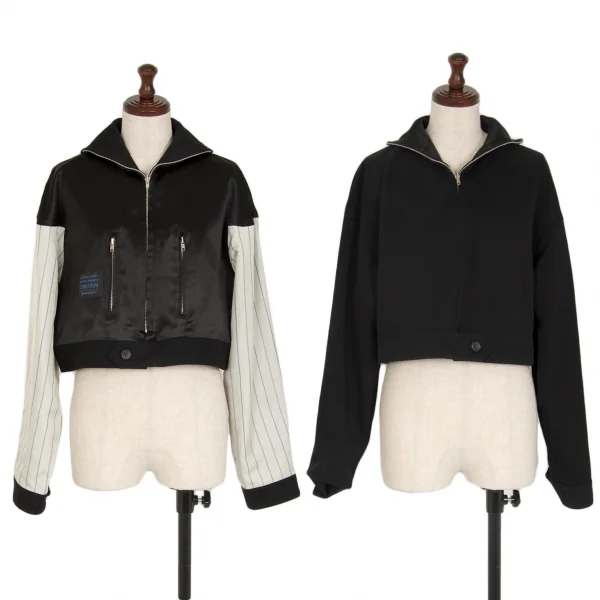 Y's UNIFORM Y's Company Limited Reversible Jacket Black S-M K-116695_001