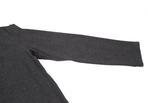 ヨウジヤマモト ノアールYohji Yamamoto NOIR ウールナイロンシャツジャケットセットアップ チャコール3 K-116701_006