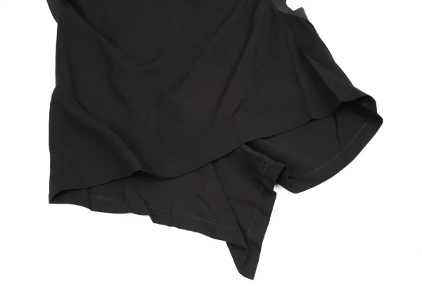 ヨウジヤマモト ファムYohji Yamamoto FEMME レーヨンギャバビッグアイレットホルターネックトップス 黒2 K-116707_007