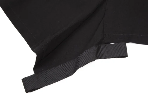 ヨウジヤマモト ファムYohji Yamamoto FEMME レーヨンギャバビッグアイレットスカート 黒1 K-116708_009