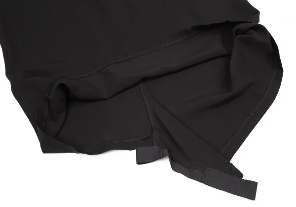 ヨウジヤマモト ファムYohji Yamamoto FEMME レーヨンギャバビッグアイレットセットアップ 黒2・1 K-116709_016