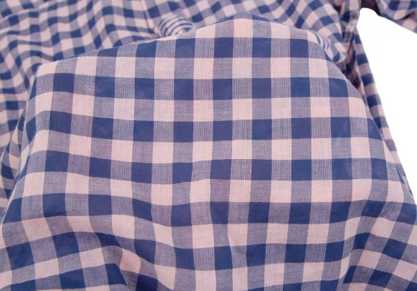 メルシーボークーmercibeaucoup コットンギンガムチェックシャツ ピンク青3 K-116720_013