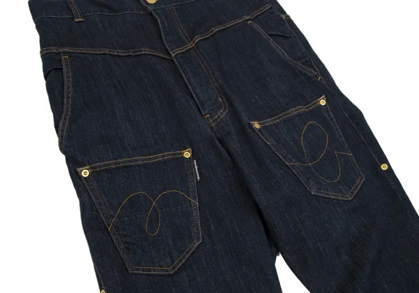 メルシーボークーmercibeaucoup フロントポケットデザインストレッチデニムパンツ インディゴ4 K-116721_006