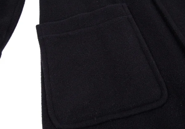 ズッカZUCCA メルトンウールフーテッドコート 紺S K-116727_011