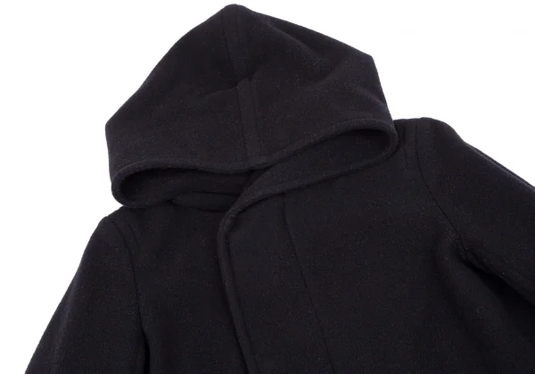 ズッカZUCCA メルトンウールフーテッドコート 紺S K-116727_003