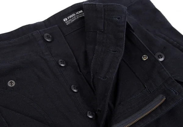 ファイナルホームFINAL HOME ダブルウエストデザインパンツ 紺M K-116730_006