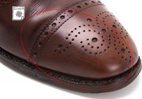 チャーチ Church's レザーウィングチップシューズ 60E(24.5cm位) 茶60E(24.5cm位) K-116738_010