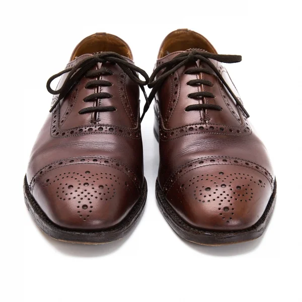 チャーチ Church's レザーウィングチップシューズ 60E(24.5cm位) 茶60E(24.5cm位) K-116738_002