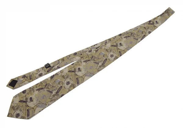 ヨシエイナバYOSHIE INABA グラフィックジャガードシルクネクタイ カーキ他 K-116746_002