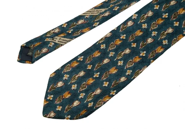 エルメネジルドゼニアErmenegildo Zegna チューリッププリントシルクネクタイ 青他 K-116747_004