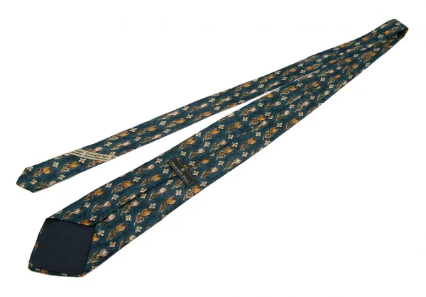 エルメネジルドゼニアErmenegildo Zegna チューリッププリントシルクネクタイ 青他 K-116747_005