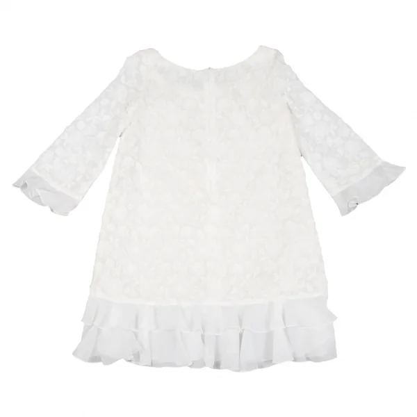 ケイタマルヤマKEITA MARUYAMA フレア切替花刺繍ワンピース オフ1 K-116773_012