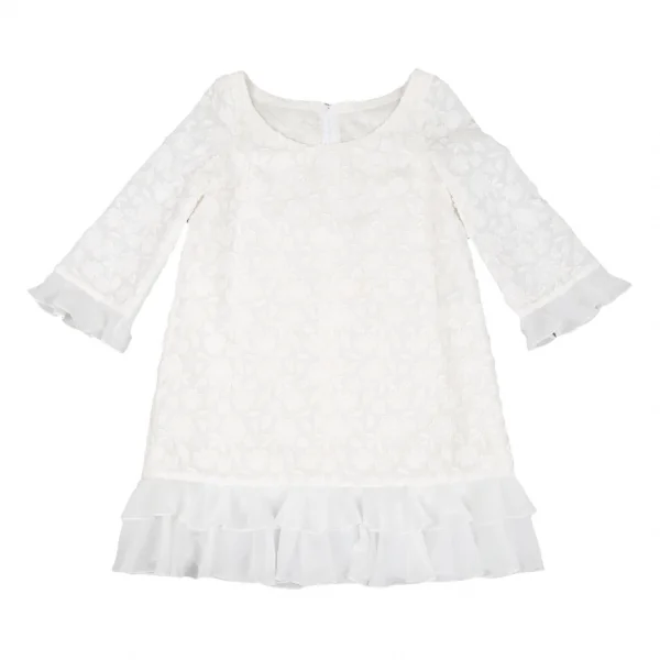 ケイタマルヤマKEITA MARUYAMA フレア切替花刺繍ワンピース オフ1 K-116773_002