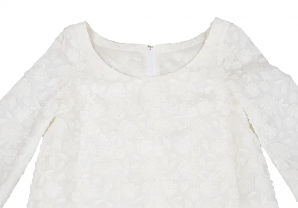 ケイタマルヤマKEITA MARUYAMA フレア切替花刺繍ワンピース オフ1 K-116773_003