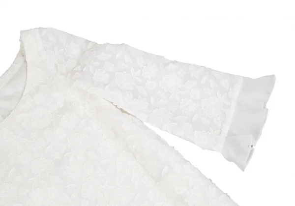 ケイタマルヤマKEITA MARUYAMA フレア切替花刺繍ワンピース オフ1 K-116773_005