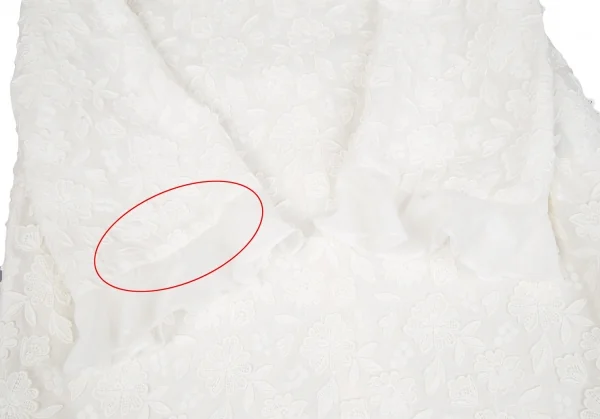 ケイタマルヤマKEITA MARUYAMA フレア切替花刺繍ワンピース オフ1 K-116773_006