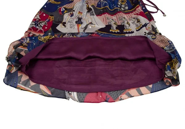 ケイタマルヤマKEITA MARUYAMA サーカスプリントポリシフォンスカート マルチ1 K-116782_012