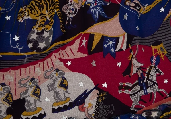 ケイタマルヤマKEITA MARUYAMA サーカスプリントポリシフォンスカート マルチ1 K-116782_014