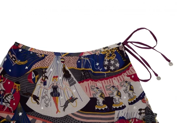 ケイタマルヤマKEITA MARUYAMA サーカスプリントポリシフォンスカート マルチ1 K-116782_004