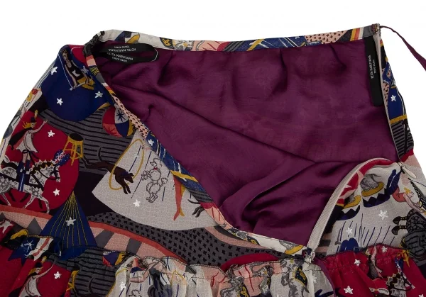 ケイタマルヤマKEITA MARUYAMA サーカスプリントポリシフォンスカート マルチ1 K-116782_008