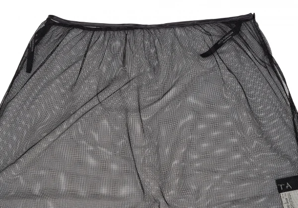 ケイタマルヤマKEITA MARUYAMA フェザーフリンジ装飾メッシュオーバースカート 黒1 K-116784_003