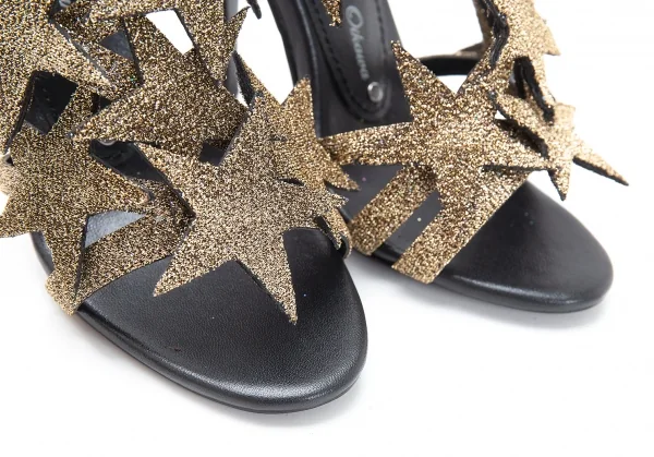 ツルバイマリコオイカワTSURU BY MARIKO OIKAWA グリッタースターヒールサンダル 35 ゴールド35(22.5位) K-116788_007