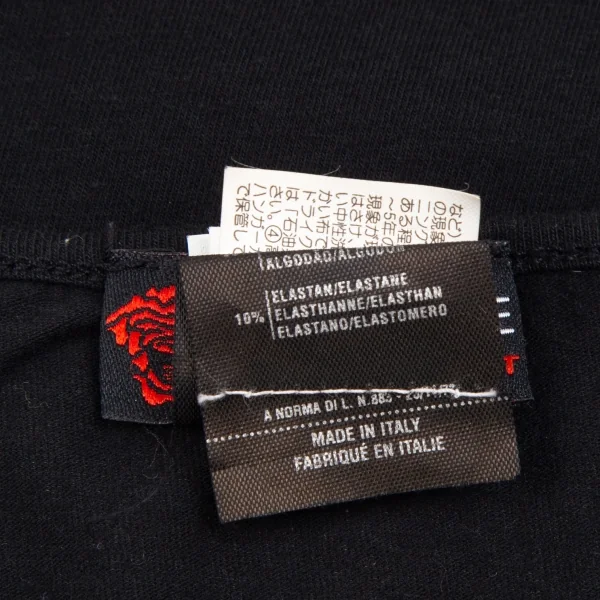 ヴェルサーチスポーツVERSACE PORT ロゴ刺繍タンクトップ 黒S K-116806_012