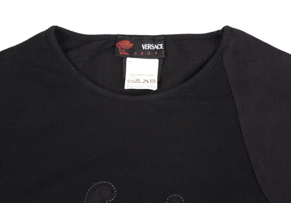 ヴェルサーチスポーツVERSACE PORT ロゴ刺繍タンクトップ 黒S K-116806_004