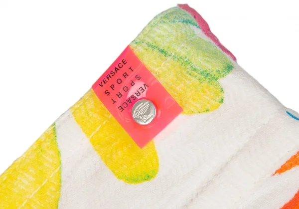 ヴェルサーチスポーツVERSACE SPORT カラフルフラワープリントフレアパンツ 白マルチ40 K-116808_004