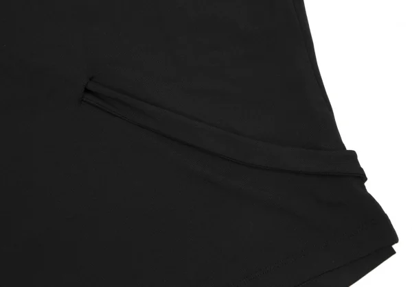 ヴェルサーチ ジーンズクチュールVERSACE JEAN COUTURE チェーン刺繍アシンメトリートップス 黒S K-116809_014