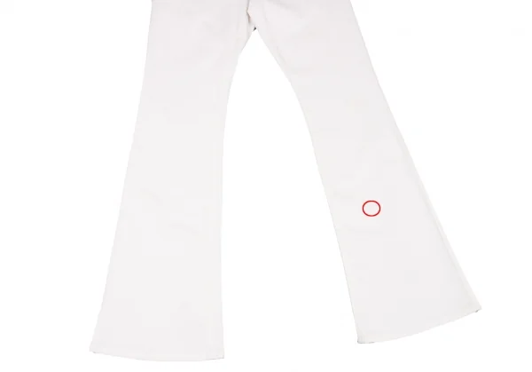 ヴェルサーチ ジーンズクチュールVERSACE JEANS COUTURE ストレッチコットンフレアパンツ 白27/41 K-116812_010