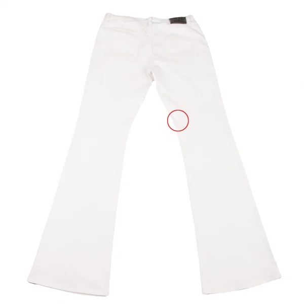 ヴェルサーチ ジーンズクチュールVERSACE JEANS COUTURE ストレッチコットンフレアパンツ 白27/41 K-116812_014