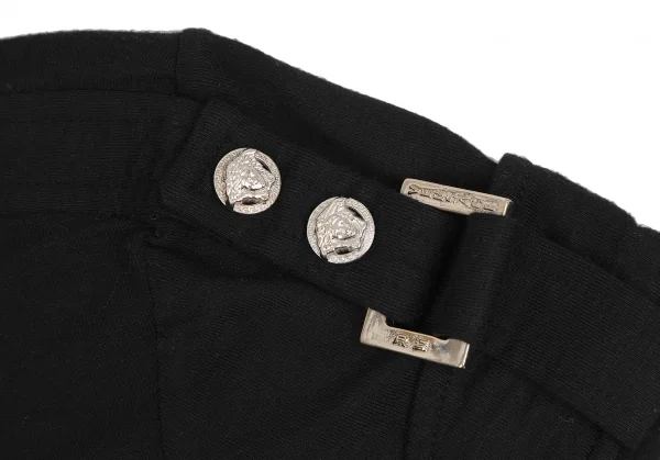 ヴェルサーチVERSACE ショルダーベルトデザインTシャツ 黒S位 K-116815_005